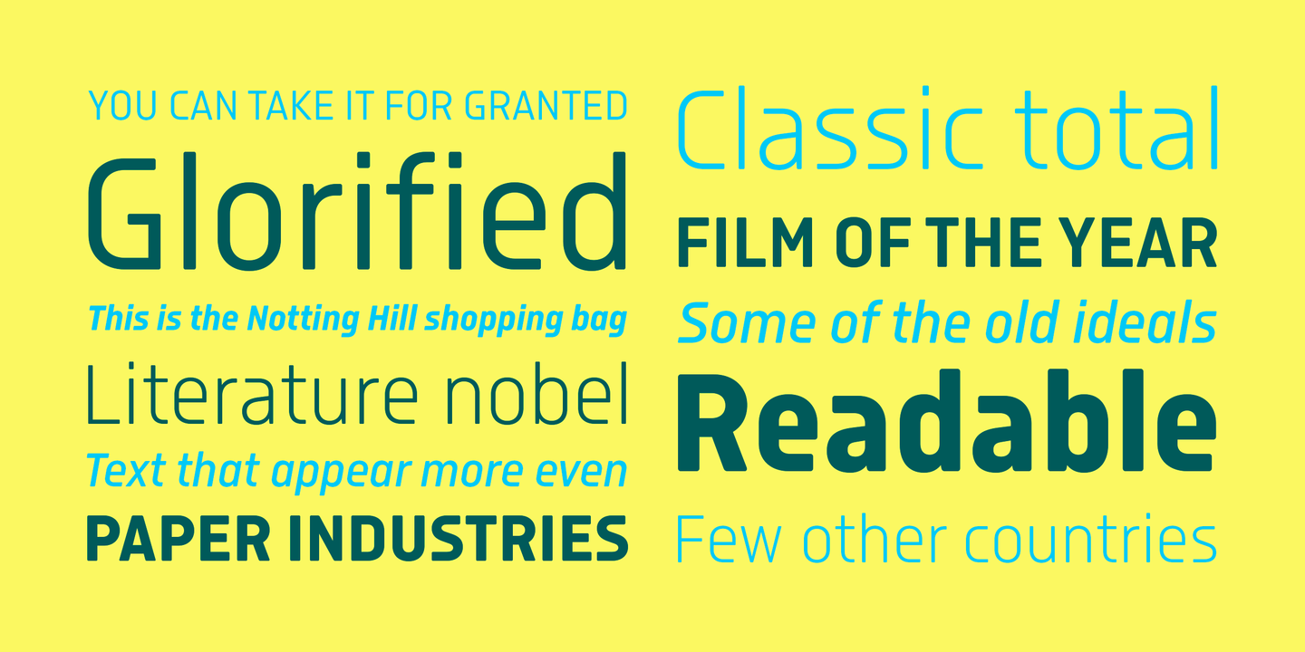 フォント Isotonic